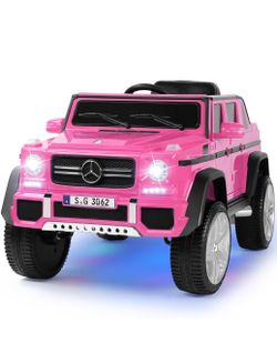 new Ride On Cars, Licensed Mercedes-Benz Maybach G650S 12V7AH Toy Electric Car for Kids W/LED Underglow Lights,Remote Control, 2 Motors, 3 Speeds, Mus