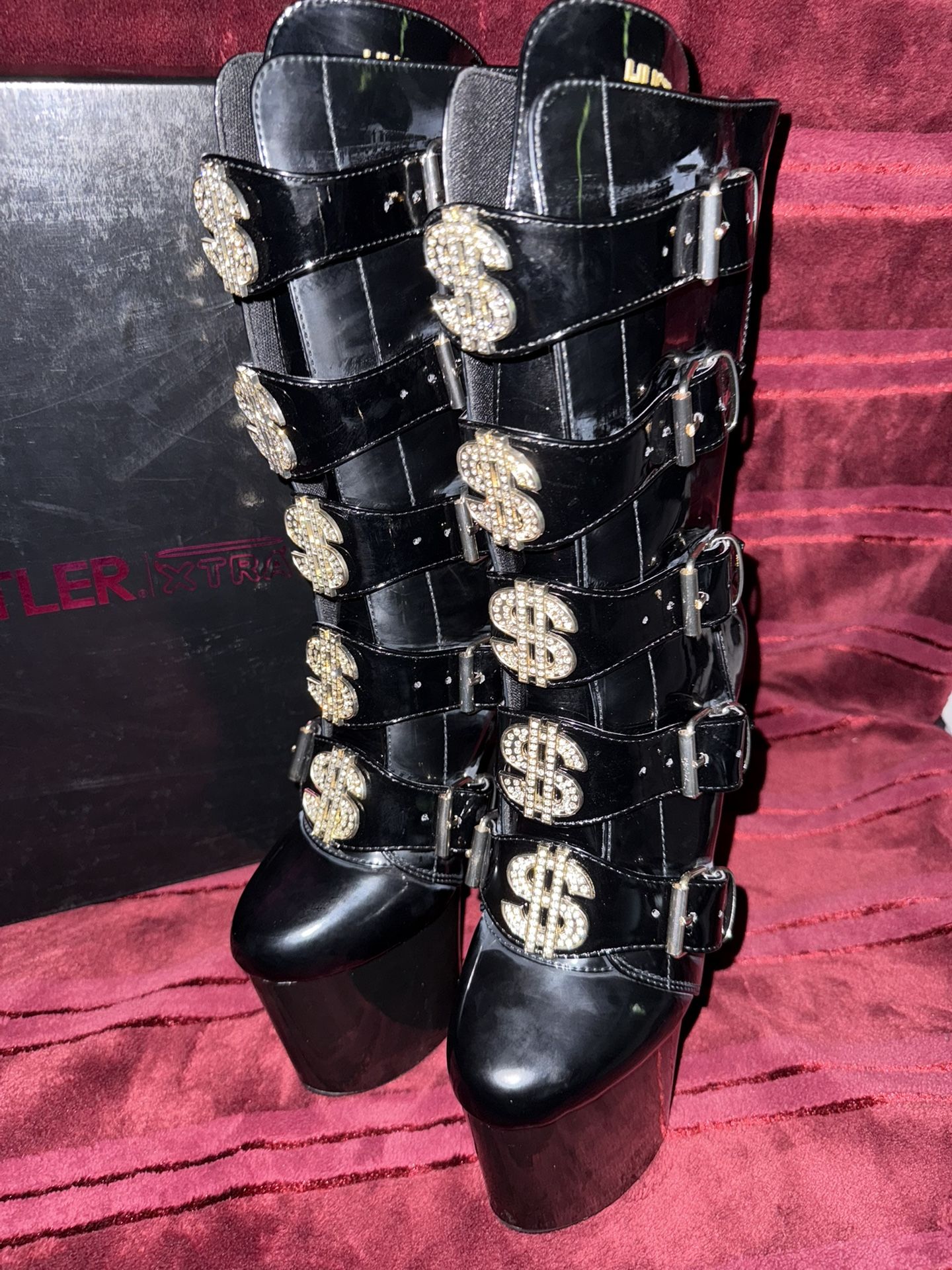 High Heel Exotic Boots 