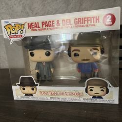 New In Box Planes, Trains & Automobiles - Neal & Del Funko Pop!, 2 Pack