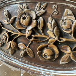 Antique Rose Wood Carved Coffee Table