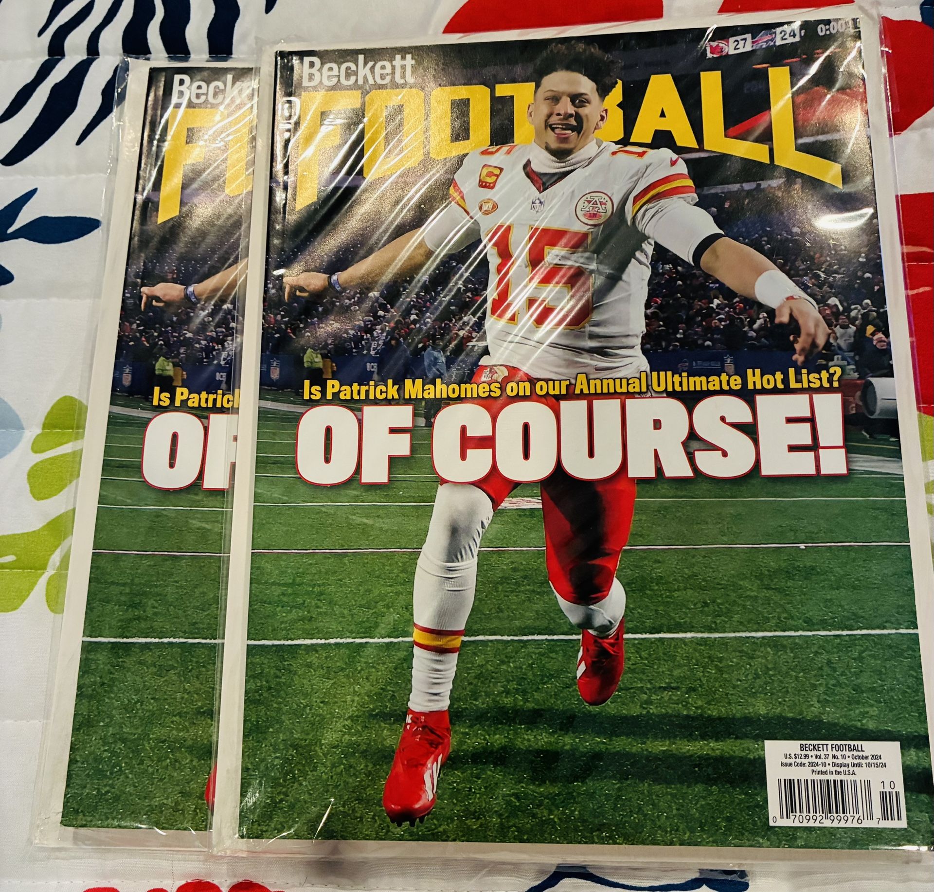 Lot Of 6 Patrick Mahomes Magazines