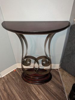 Half Circle End Table