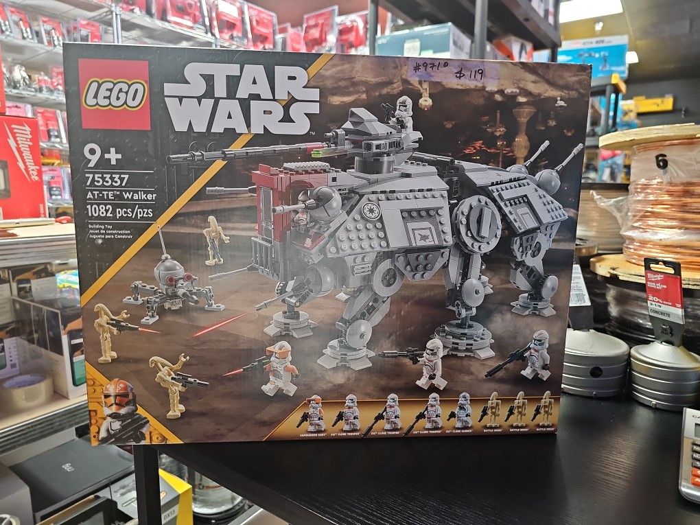 LEGO Star Wars AT-TE Walker 75337 Poseable Toy, Revenge of the Sith Set, Gift for Kids with 3 212th Clone Troopers, Dwarf Spider & Battle Droid Figure