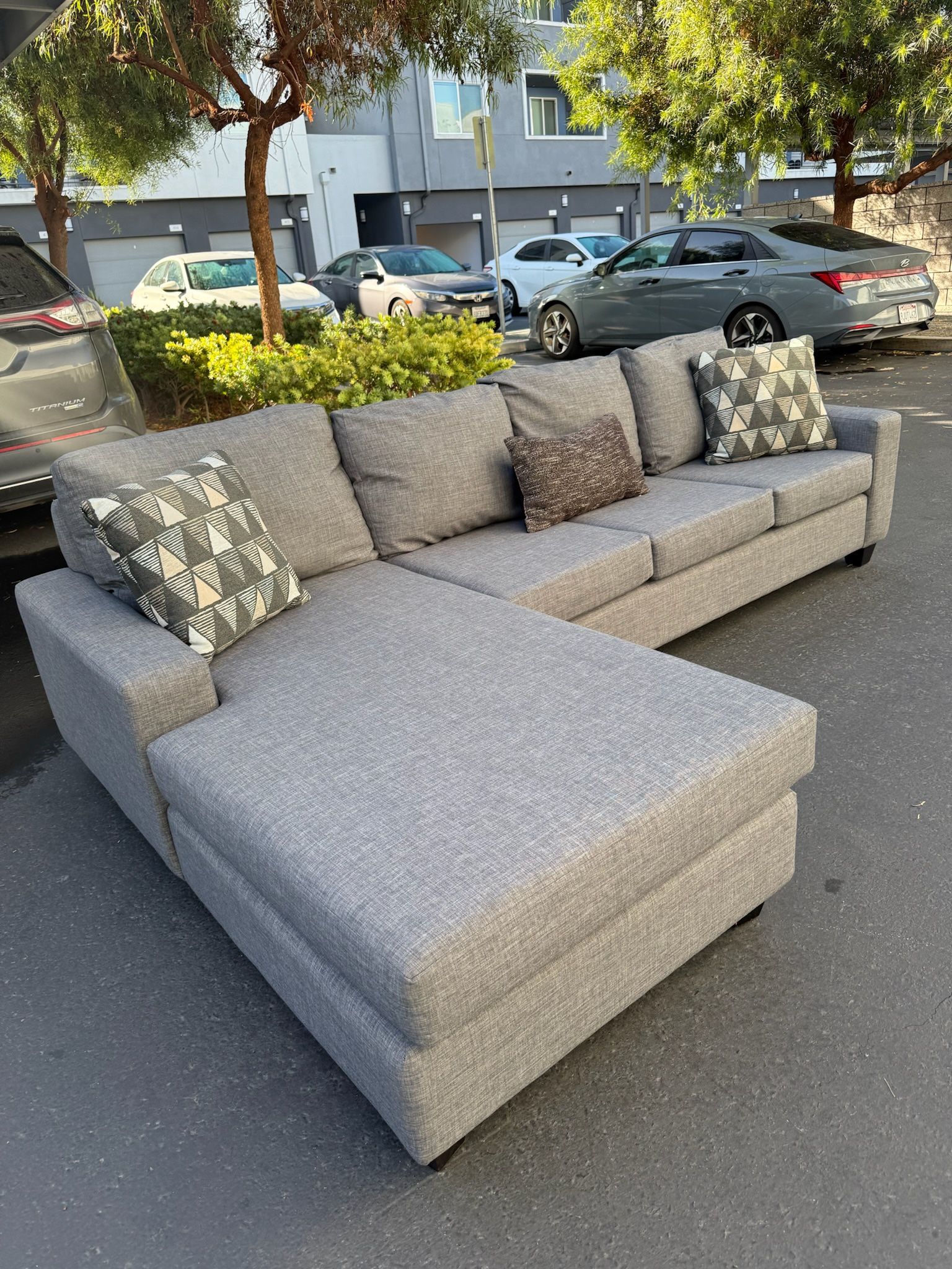 Beautiful Grey Sectional Couch