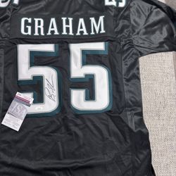 Brandon Graham Signed Autograph Custom Jersey - JSA Coa - Philadelphia Eagles