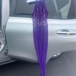 Long purple Formal Dress Size 5/6