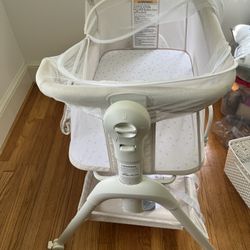 HARPPA Cuddly Sway | 3-in-1 Rocking Baby Bassinet & Bedside Sleeper with Mattress + Cover (No Sheet)