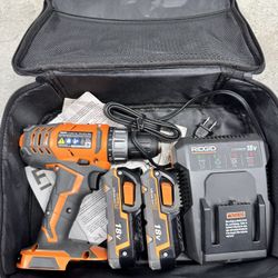 Rigid 18v Impact Drill Kit