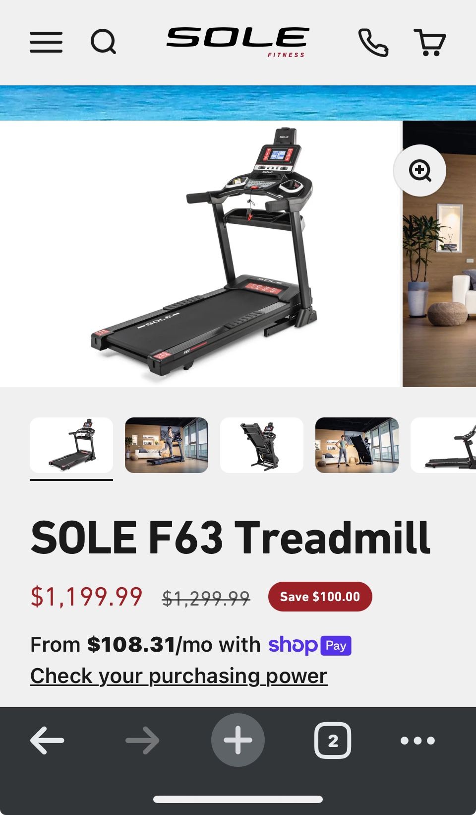 Sole F63 Treadmill