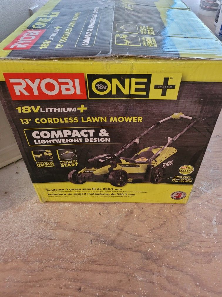 Ryobi, Cordless ,13 Inches Lawn Mower
