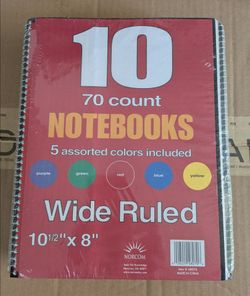 Subject notebooks