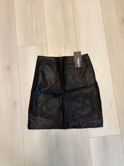 New Small Faux Leather Skirt