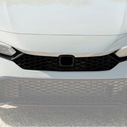 25-26 HONDA CIVIC TYPE R STYLE FRONT BUMPER LOWER GRILLE AND UPPER GRILLE