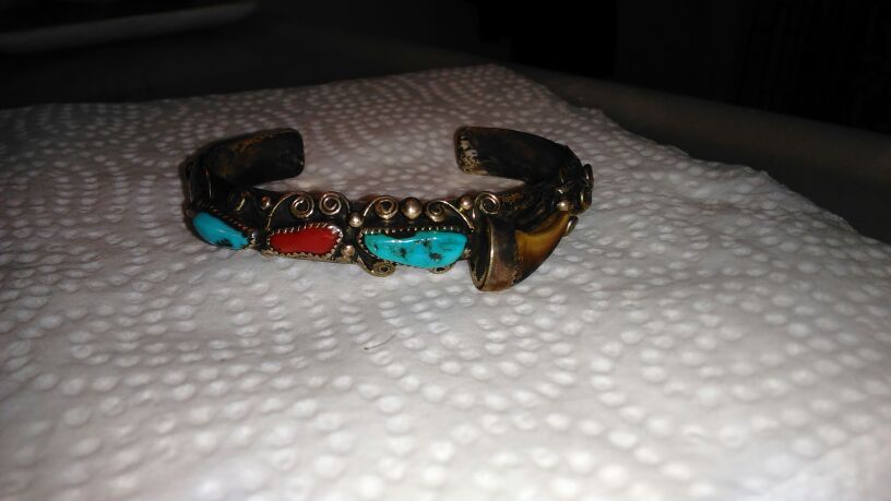 Silver hand made bracelet