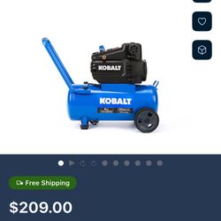 Kobalt 8-Gallon Portable Electric 150 PSI Horizontal Air Compressor