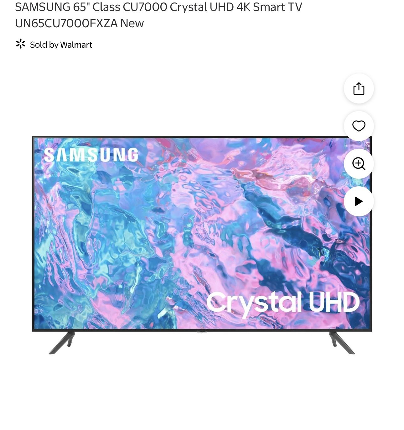 TV Samsung Crystal 65” NEGOTIABLE