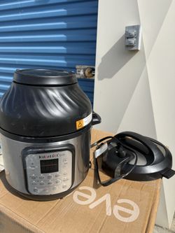 Instant Pot 6qt Crisp Pressure Cooker Air Fryer - Silver: Stainless Steel