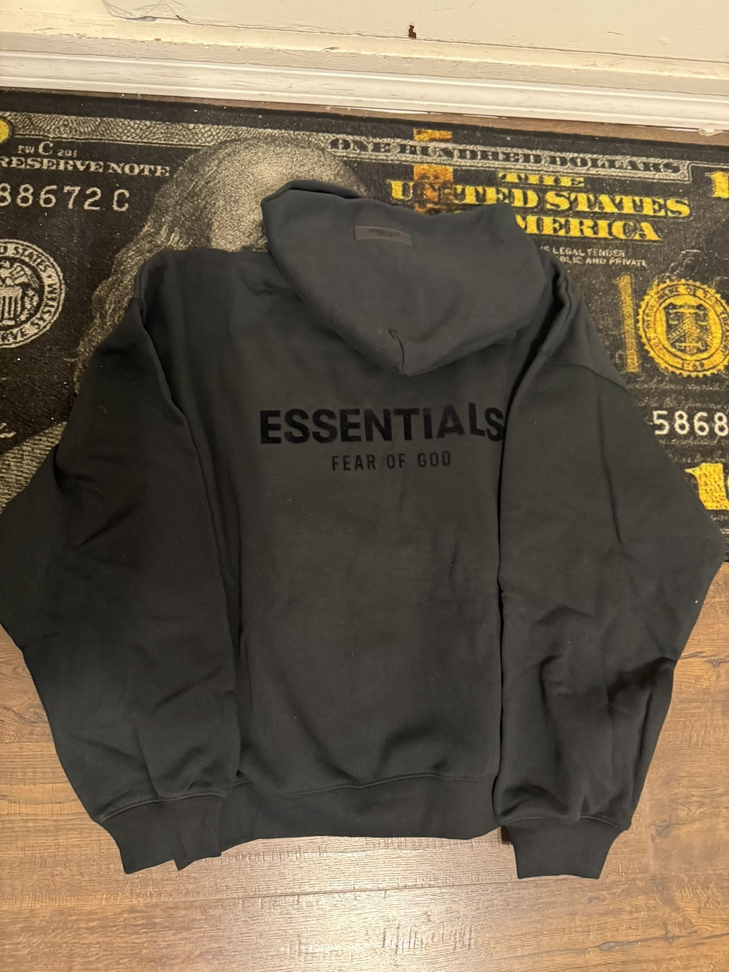 Black Essentials Hoodie