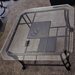 Slate Tile Glass Top Coffee table 