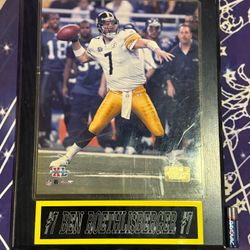 Ben Roethlisberger Plaque - Steelers 