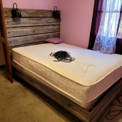 Queen Bed Frame And Matching Dresser 