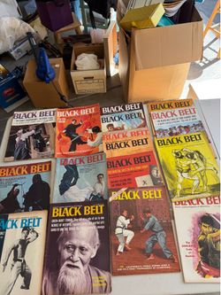 Vintage Black Belt Magazines. Lot of 16.