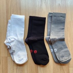 New Compression Running Socks S/M 6 Pairs, 3 Colors