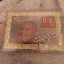 Shaquille Oneal US Legends Gold Card(Prototype)