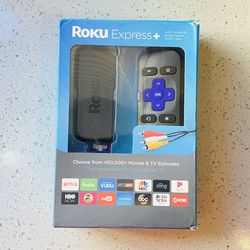 Roku Express+ HD 3710 Streaming Media Player 3710RW New In Original Box. Box is a bit distressed from storage but never opened and sealed. Check all b