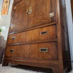 Vintage Drexel Heritage Campaign Armoire