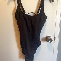 Black One Piece Swimsuit by Michael Kors size 8