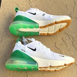Ne Nike Air Max 270 White Stadium Green Shoes Women’s 6.5, Youth 5y