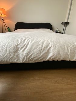 CB2 king bed for sale