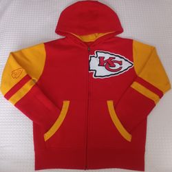 Kansas City Chiefs Zip-Up Sweater Kids Size 12-14 $8