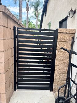 Wrought iron side gate