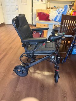 Electric chair on wheels