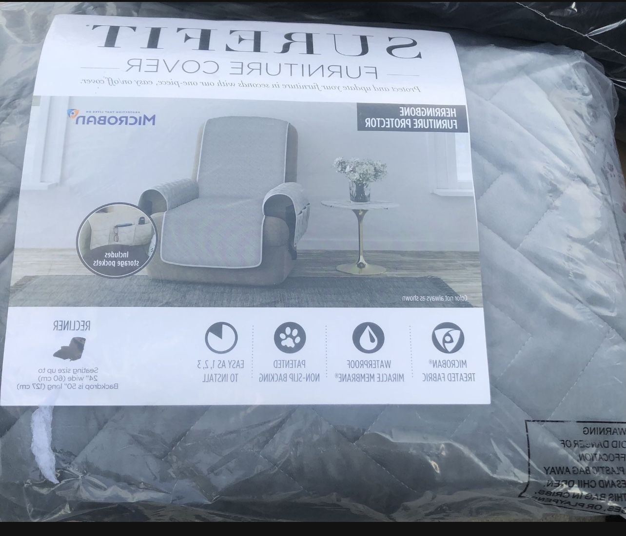 SureFit Miracle Mink Waterproof Furniture Cover Recliner for Sale in Corona CA OfferUp