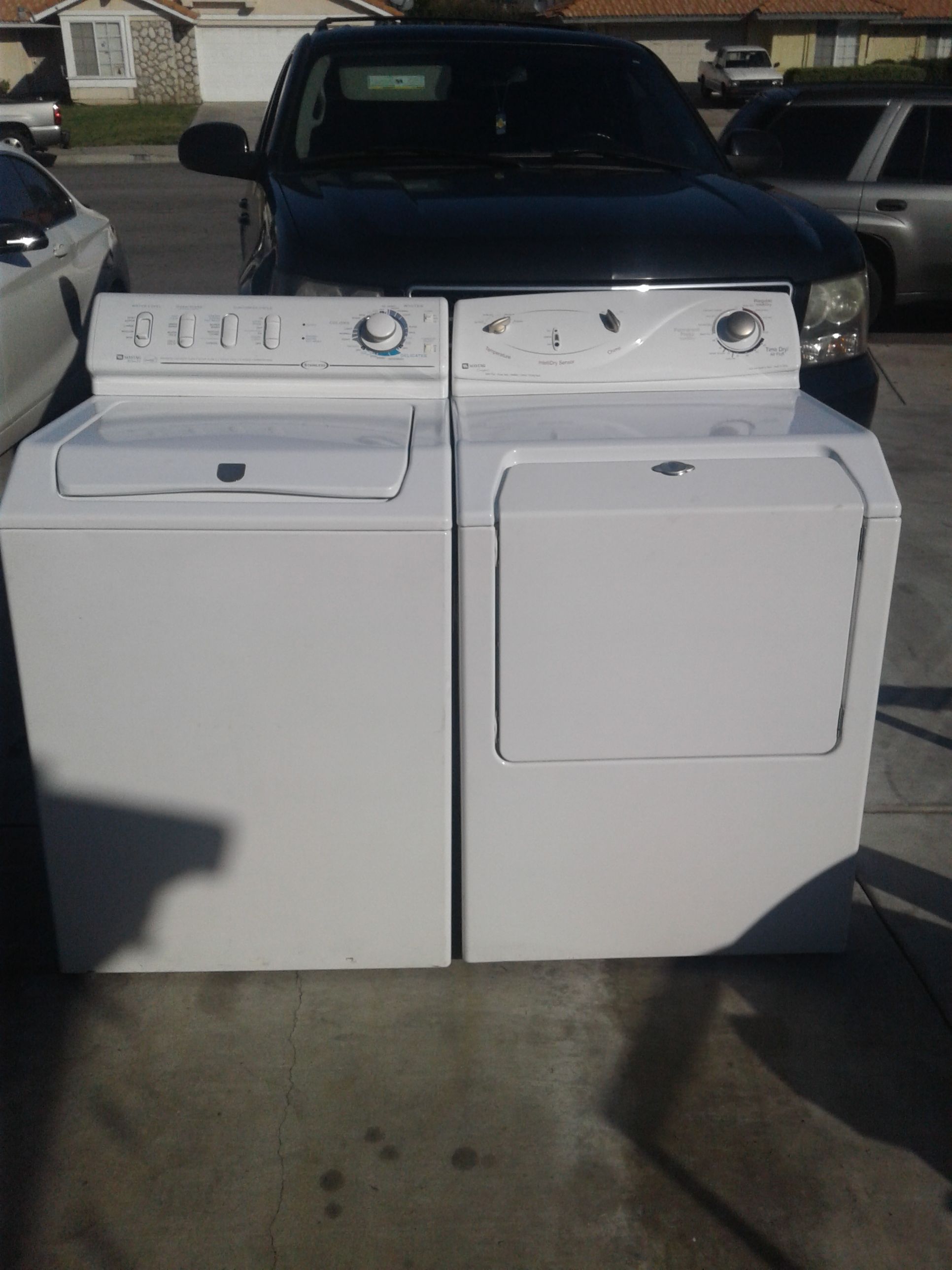 Maytag Atlantis washer and dryer oversize capacity plus Quiet plus 11 5 speed combinations heavy duty laik new deliver and installation available