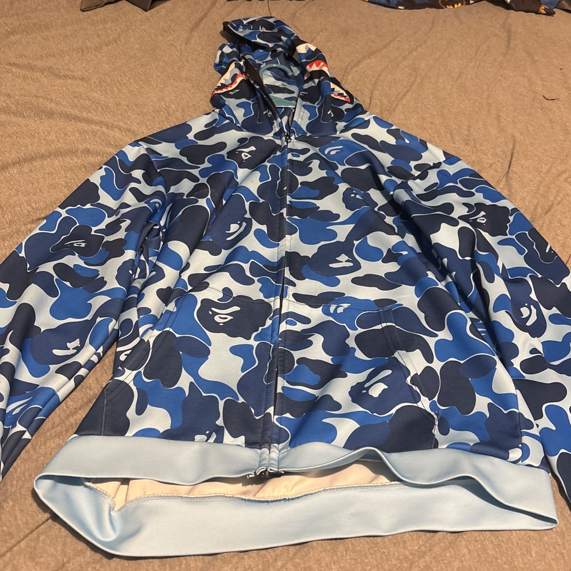 Blue Bape Hoodie