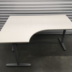 WHITE LEFT CORNER IKEA GALANT DESK