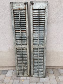Vintage wooden shutters