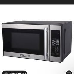 BLACK+DECKER 0.7 cu ft 700W Microwave Oven Black