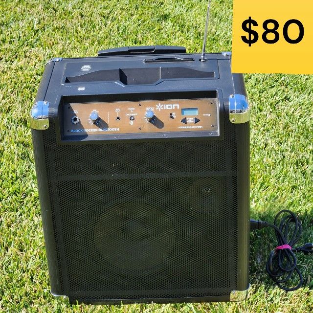 Ion Block Rocker Portable Speaker Travel (RETAILS $250+, SELLING FOR $80)