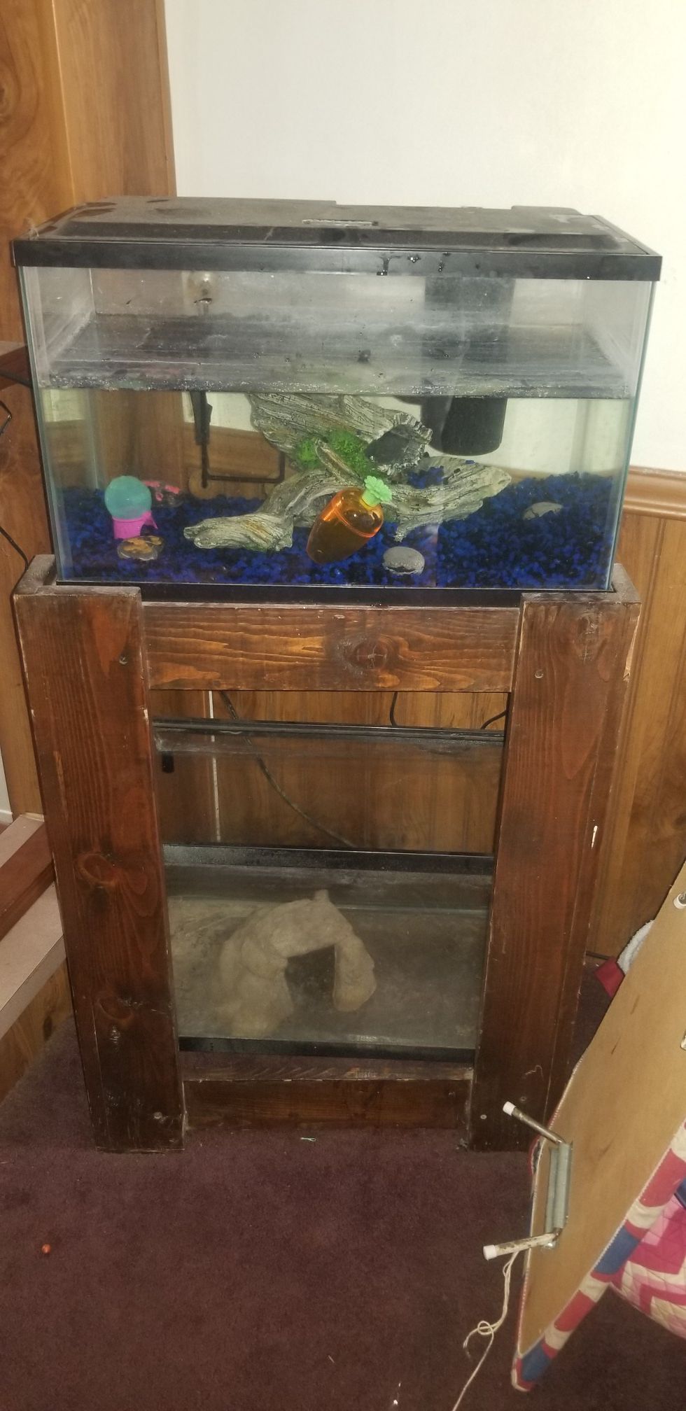 2 fish tanks