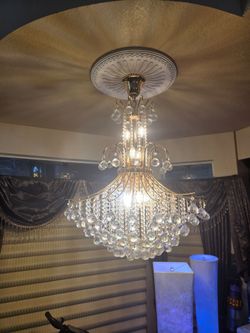 Elegant Lighting Gold Chandelier crystal Clear - Finish Gold 28 with x 41 Height