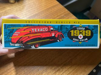 1939 Dodge Airflow Texaco Collectors Series #10 Locking Coin Bank Die Cast Metal