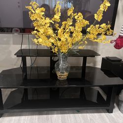 For Sale 3 In 1 Tempered Black Tv Stand