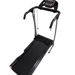 Compact Folding Electric Treadmill SP37068K – Space Saving Home Gym Cardio Machine w/ Display & Safety Key 