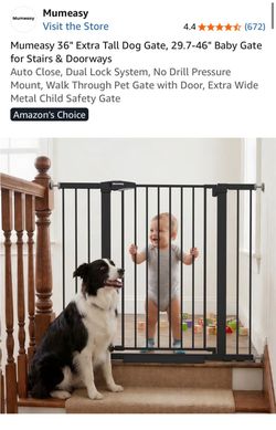 Mumeasy 36" Extra Tall Baby & Pet Gate