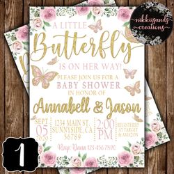 Butterfly invitations